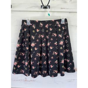 Rue21 Black Mini Floral Flowers Skirt Cute Skirt